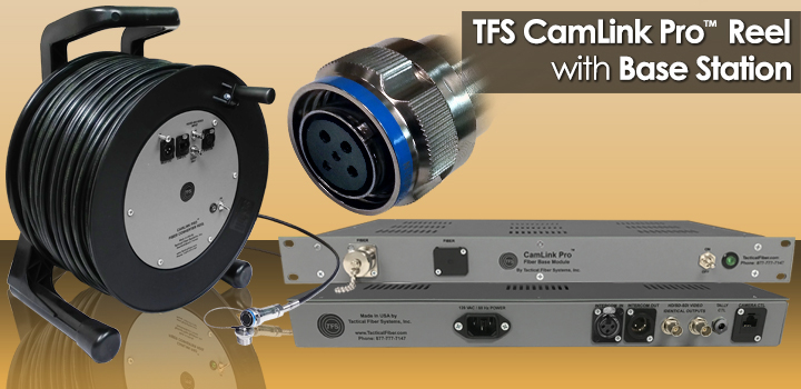 500 foot CamLink® Pro All-in-1 Reel with 3G-HDSI, InterCom and IP Based Camera Control